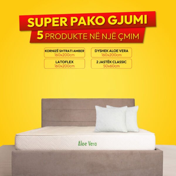 KORNIZË SHTRATI AMBER + DYSHEK ALOE VERA + LATOFLEX